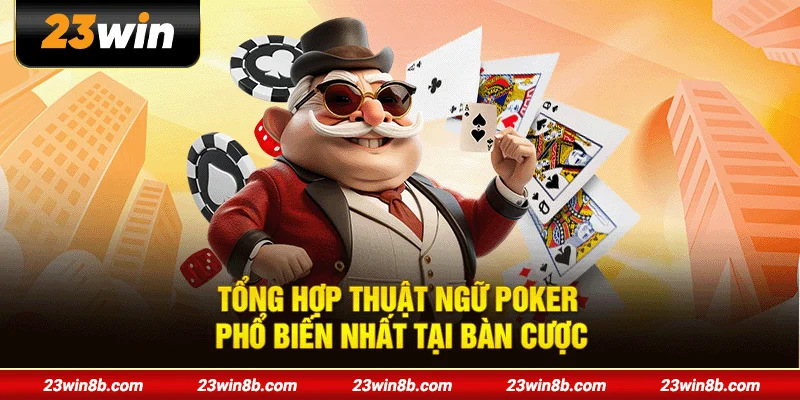 Tổng hợp thuật ngữ Poker phổ biến nhất tại bàn cược